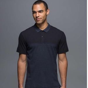 Lululemon Union Polo in Heathered Inkwell/Black